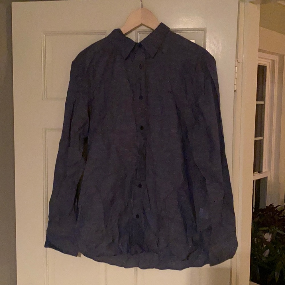 Blue Calvin Klein button up